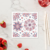 Vuurwerk 4 juli Napkins Servet (Insitu)