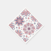 Vuurwerk 4 juli Napkins Servet (Hoek)