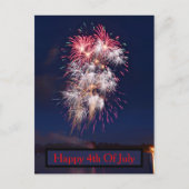 Vuurwerk 4 juli Onafhankelijkheidsdag Briefkaart (Voorkant)