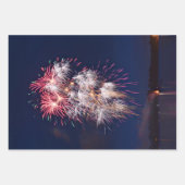 Vuurwerk 4 juli Onafhankelijkheidsdag Inpakpapier Vel (Voorkant 3)