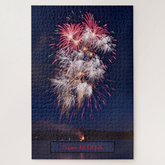 Vuurwerk 4 juli Onafhankelijkheidsdag Legpuzzel (Verticaal)