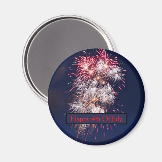 Vuurwerk 4 juli Onafhankelijkheidsdag Magneet (Voorkant / Achterkant)