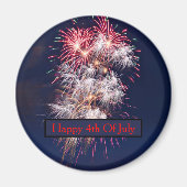 Vuurwerk 4 juli Onafhankelijkheidsdag Magneet (Voorkant)
