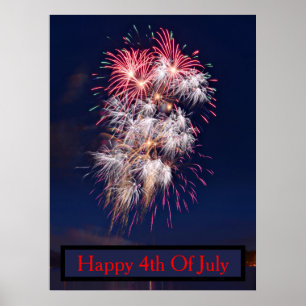 Vuurwerk 4 juli Onafhankelijkheidsdag Poster