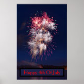Vuurwerk 4 juli Onafhankelijkheidsdag Poster (Voorkant)