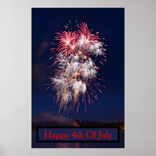 Vuurwerk 4 juli Onafhankelijkheidsdag Poster (Voorkant)