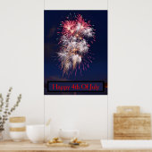 Vuurwerk 4 juli Onafhankelijkheidsdag Poster (Keuken)