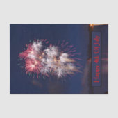 Vuurwerk 4 juli Onafhankelijkheidsdag Tissuepapier (Voorkant)