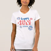 Vuurwerk 4 juli t-shirt (Voorkant)