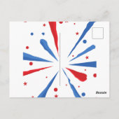 Vuurwerk 4 juli Uitnodiging BBQ (Achterkant)