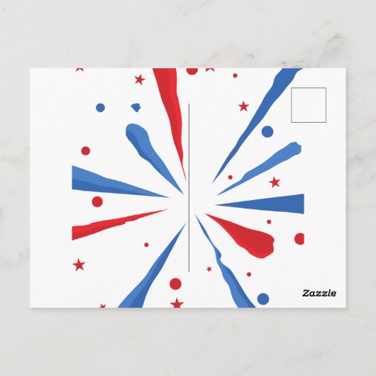 Vuurwerk 4 juli Uitnodiging BBQ (Achterkant)