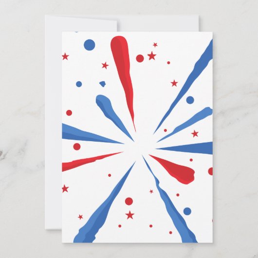 Vuurwerk 4 juli Uitnodiging BBQ (Achterkant)