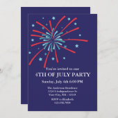 Vuurwerk 4de van de Uitnodiging van de Partij van  (Voorkant / Achterkant)