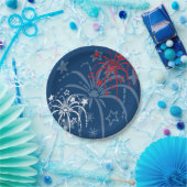 Vuurwerk 4e juli Bord papier (Feest)
