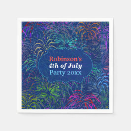 Vuurwerk 4e juli | Persoonlijke zomer Servetten