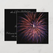 Vuurwerk 4e uitnodiging juli (Voorkant / Achterkant)