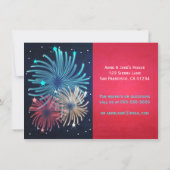  Vuurwerk 4e van de Uitnodigingen van de Partij va (Achterkant)