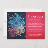  Vuurwerk 4e van de Uitnodigingen van de Partij va (Voorkant)