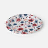 Vuurwerk 4th Juli Papieren Borden Bordje (Gekanteld)