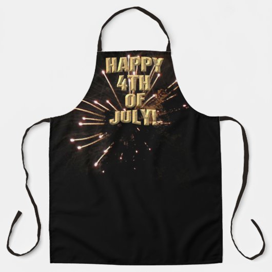 Vuurwerk 5 4 juli chef-schort schort (Voorkant)