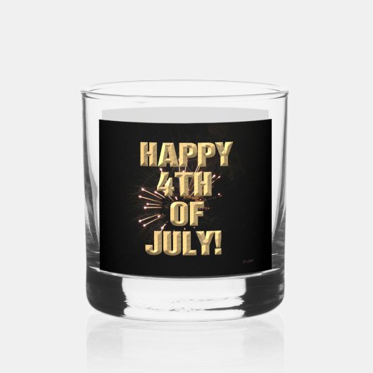 Vuurwerk 5 4 juli rotsen glas (Voorkant)