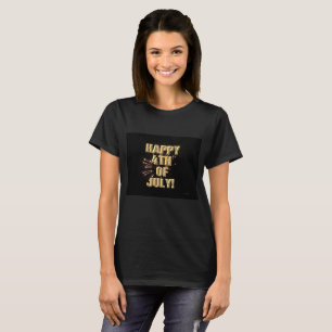 Vuurwerk 5 4 juli vrouwen zwart shirt