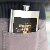 Vuurwerk 5 4th van Juli roestvrij staalkolf Flacon (Voorbeeld)