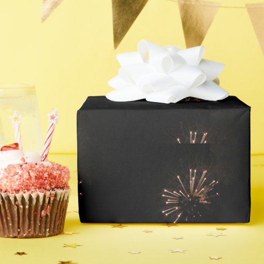 Vuurwerk 5 glanzend inpakpapier (Verjaardagsfeest)