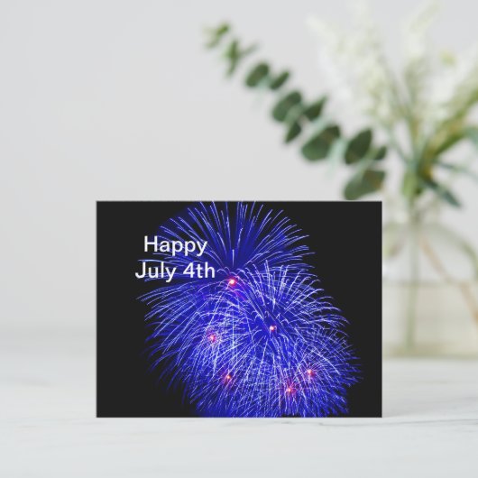 Vuurwerk 5 juli 4e Briefkaart (Staand voorkant)
