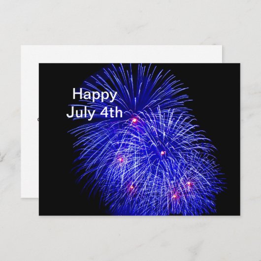 Vuurwerk 5 juli 4e Briefkaart (Voorkant / Achterkant)