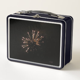Vuurwerk 5 zwarte lunchbox