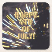 Vuurwerk 6 4 juli papieren onderzetters (Voorkant)
