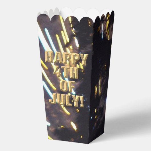 Vuurwerk 6 4 juli popcorn dozen bedankdoosjes (Voorkant)