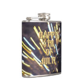 Vuurwerk 6 4 van juli gewikkeld kolf heupfles (Rechts)