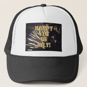 Vuurwerk 6 4th van juli trucker hoed pet