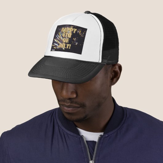 Vuurwerk 6 4th van juli trucker hoed trucker pet (In situ)