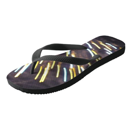 Vuurwerk 6 brede teenslippers (Schuin)