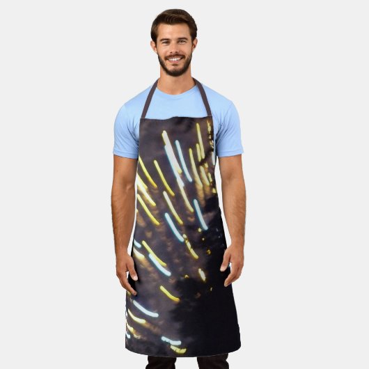 Vuurwerk 6 chef-kok schort (Gedragen)