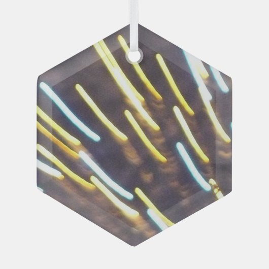 Vuurwerk 6 glas zeshoek ornament (Voorkant)