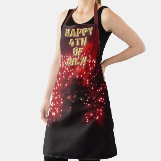 Vuurwerk 7 4 juli chef schort (Insitu)