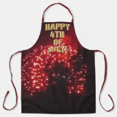 Vuurwerk 7 4 juli chef schort (Voorkant)