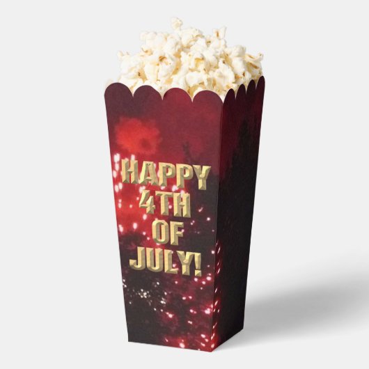 Vuurwerk 7 4 juli popcorn dozen bedankdoosjes (Popped)