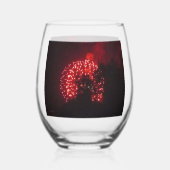 Vuurwerk 7 4 juli wijnglas zonder voet (Achterkant)
