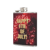 Vuurwerk 7 4th van Juli verpakte kolf Heupfles (Links)