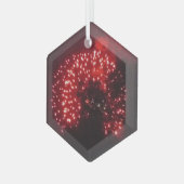 Vuurwerk 7 glas zeshoek ornament (Voorkant links)