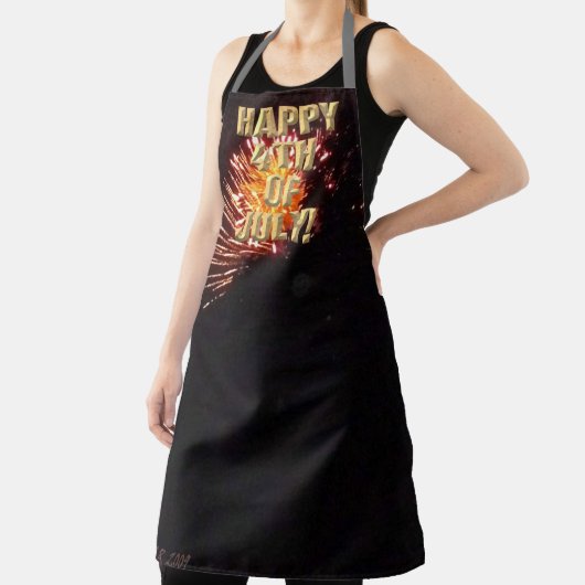 Vuurwerk 8 4 juli chef-kok schort (Insitu)