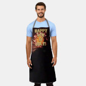 Vuurwerk 8 4 juli chef-kok schort (Gedragen)