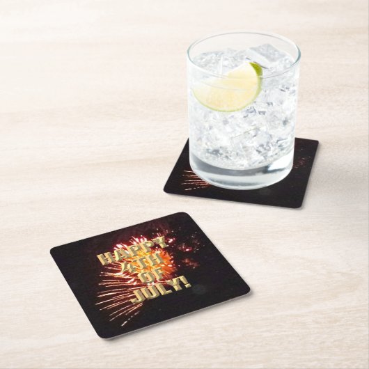 Vuurwerk 8 4 juli papieren onderzetters (Insitu)