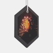 Vuurwerk 8 glazen zeshoekige ornament (Voorkant Rechts)