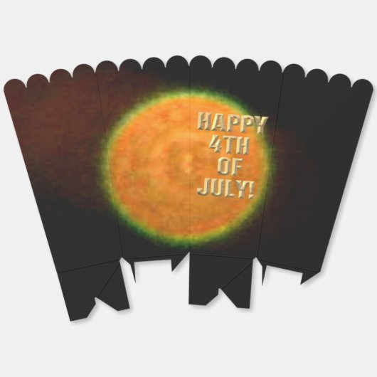 Vuurwerk 9 4 juli popcorn dozen bedankdoosjes (Ongevouwen)